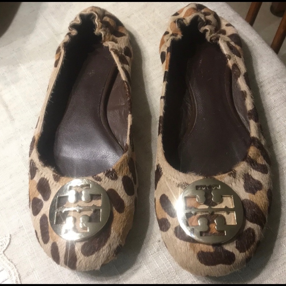 Tory Burch calf hair flats